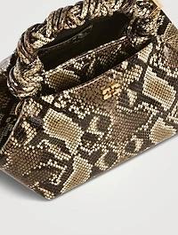 Small Bou Shoulder Bag In Snakeskin Print