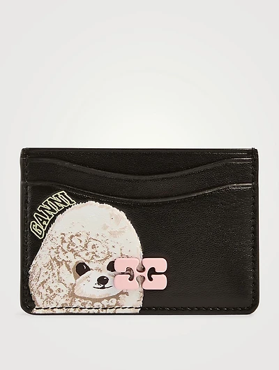 Bou Card Case In Poodle Print
