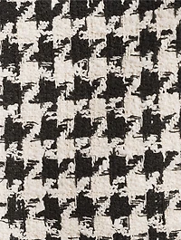 Houndstooth Tweed Mini Skirt