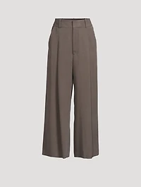 Cropped Wide-Leg Trousers