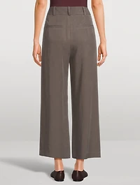 Cropped Wide-Leg Trousers
