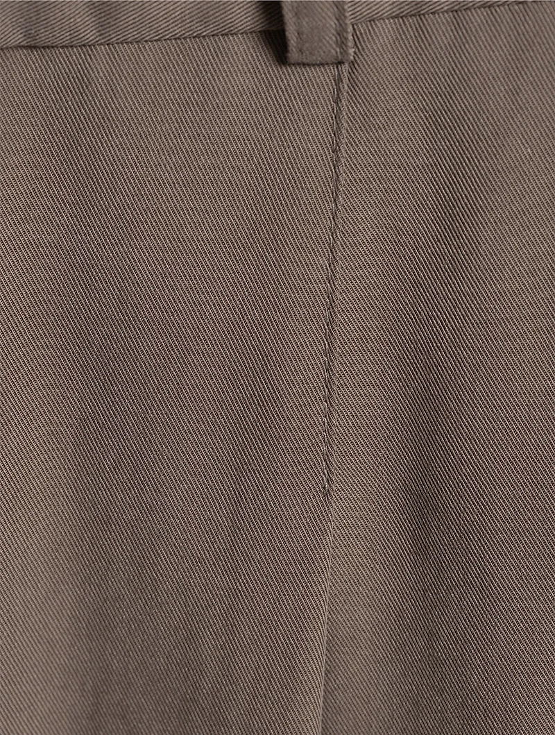Cropped Wide-Leg Trousers