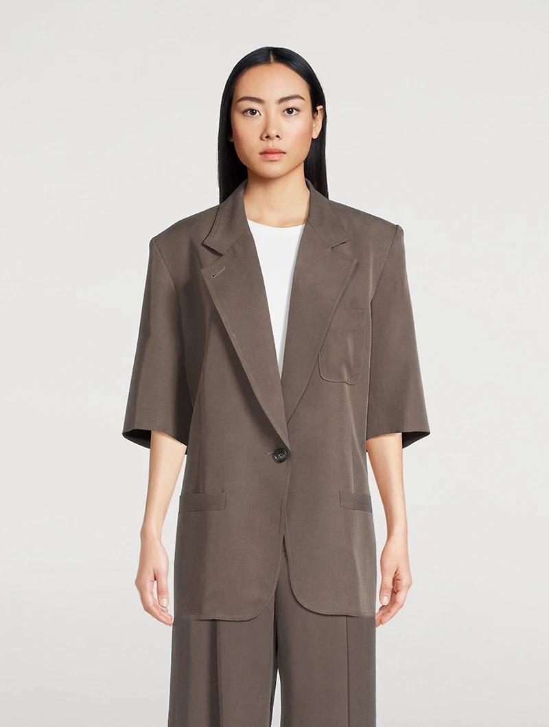 Short-Sleeve Blazer