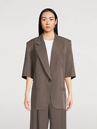 Short-Sleeve Blazer