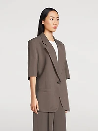 Short-Sleeve Blazer