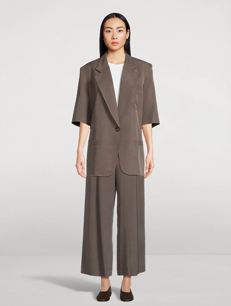 Short-Sleeve Blazer