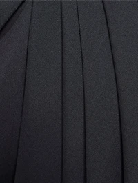 Wool Cropped Draped Trousers