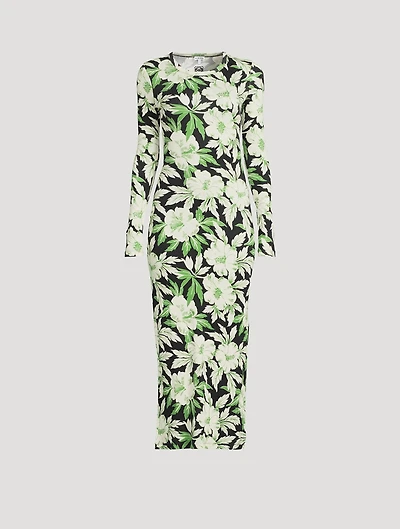 Maxi Dress Hibiscus Print