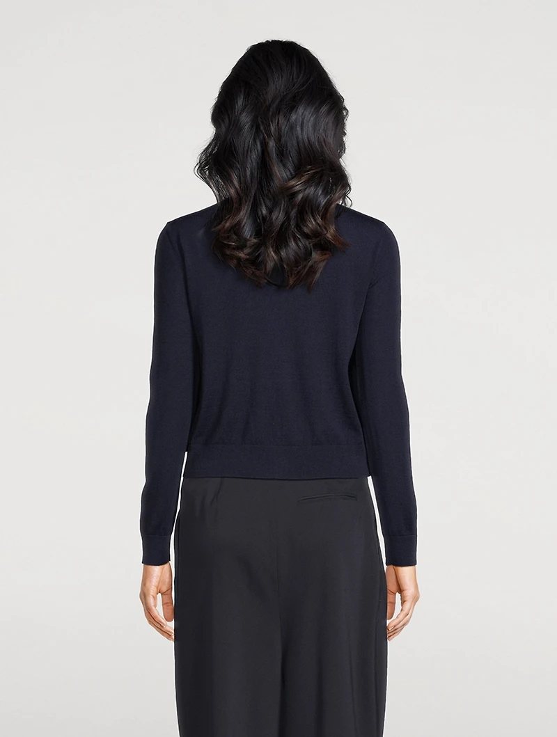 Layered Wool Cardigan