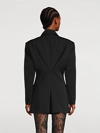 Double-Breasted Wool Tuxedo Jacket