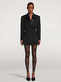 Double-Breasted Wool Tuxedo Jacket
