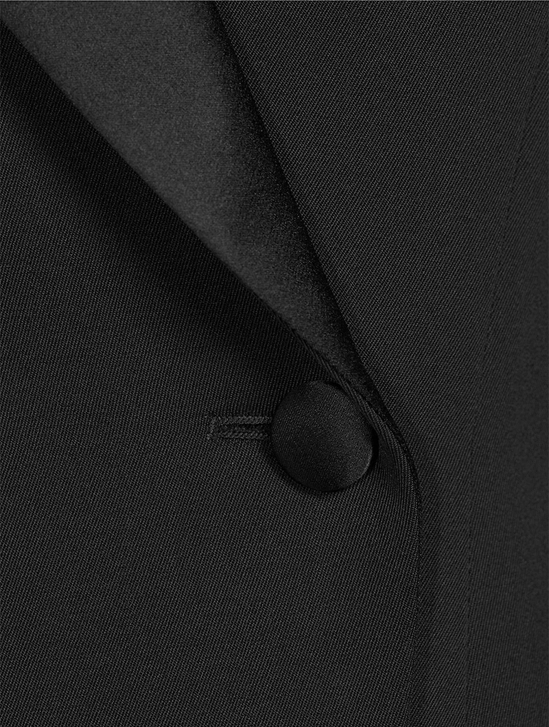 Double-Breasted Wool Tuxedo Jacket
