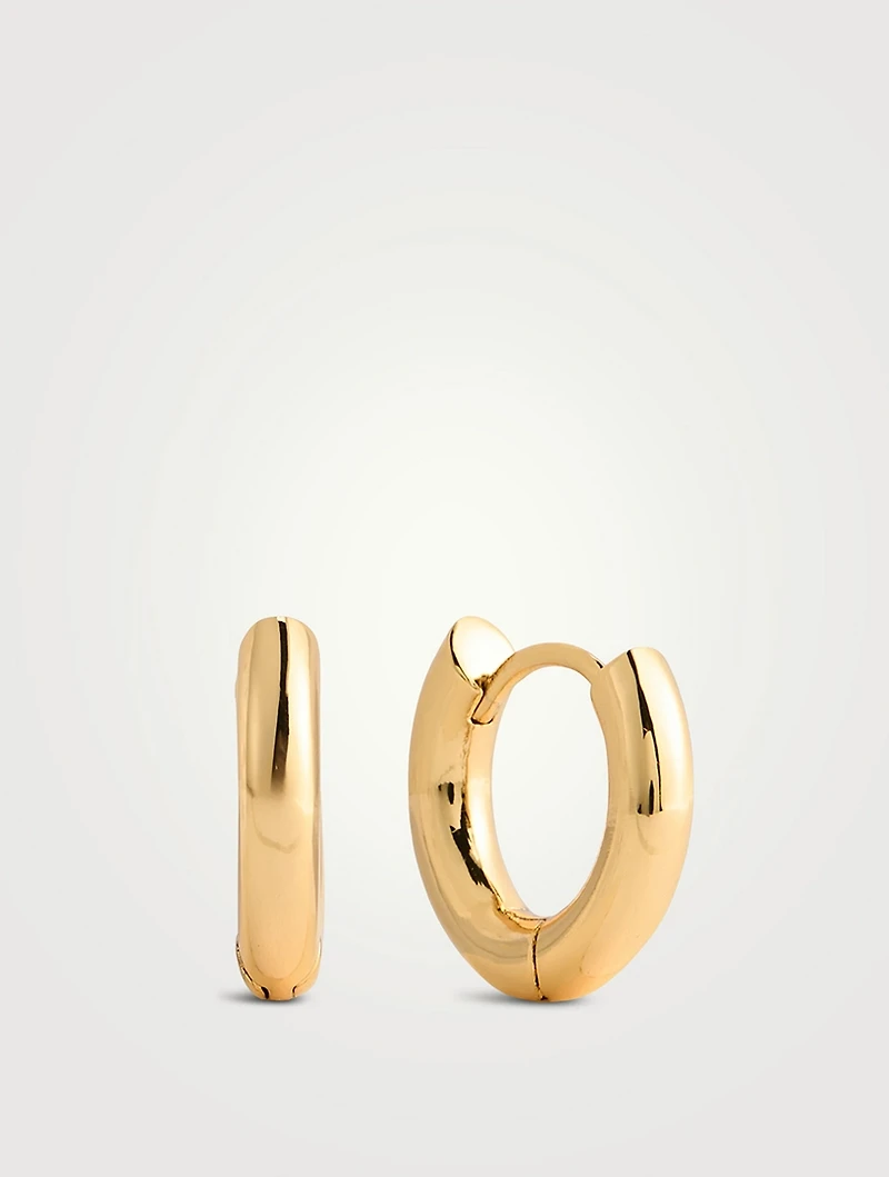 Plain Amalfi Huggie Hoop Earrings