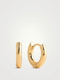 Plain Amalfi Huggie Hoop Earrings