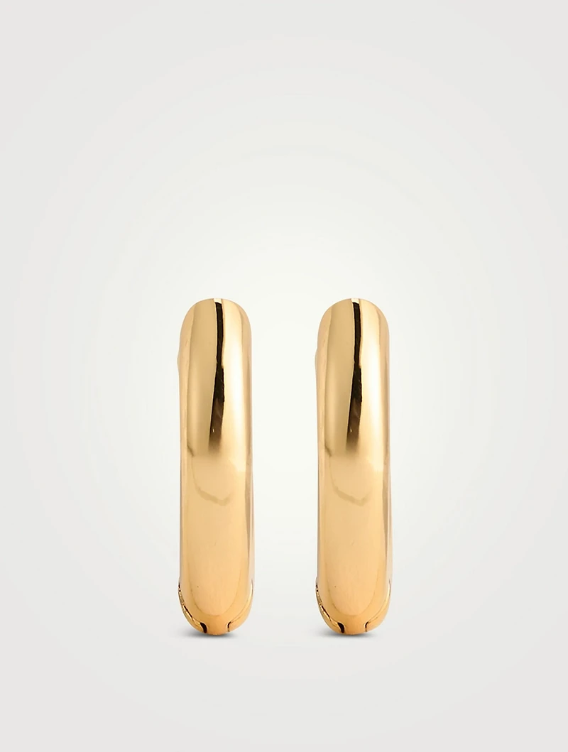 Plain Amalfi Huggie Hoop Earrings
