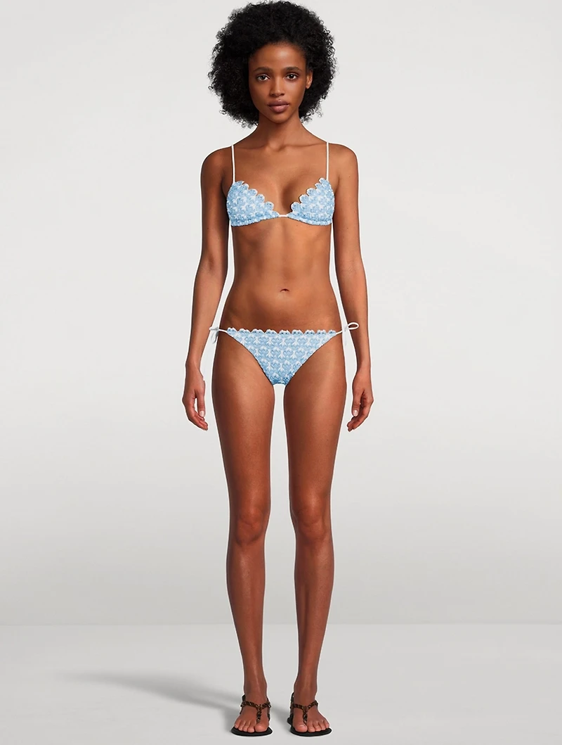 Lamé Lace Raschel Bikini Set
