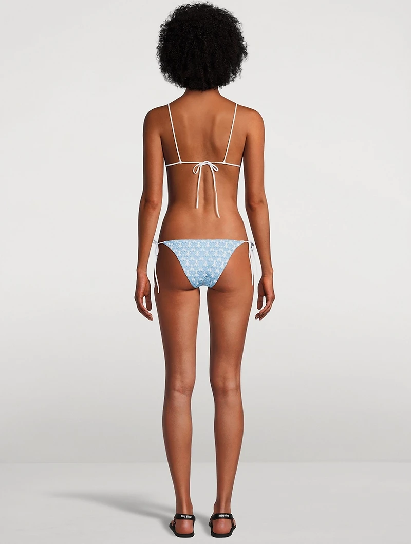 Lamé Lace Raschel Bikini Set