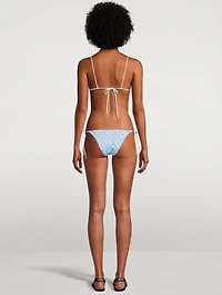 Lamé Lace Raschel Bikini Set