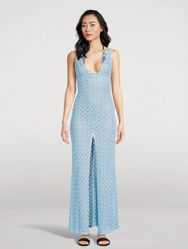 Lace Raschel Cover-Up Dress