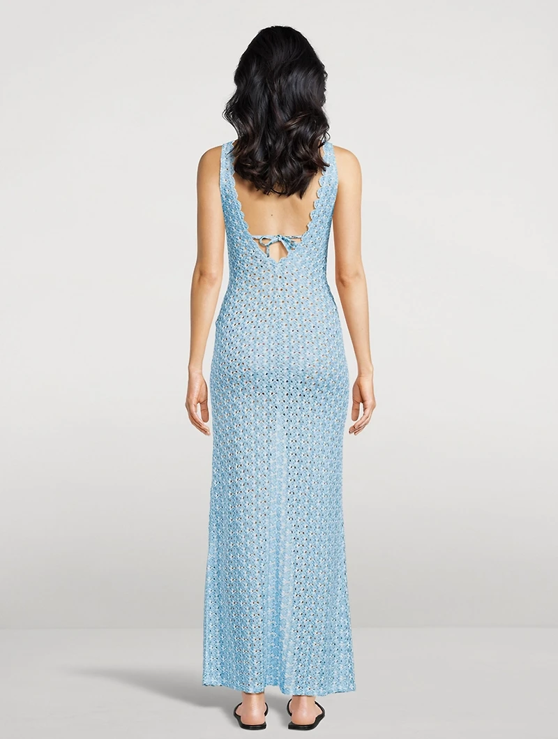 Lace Raschel Cover-Up Dress