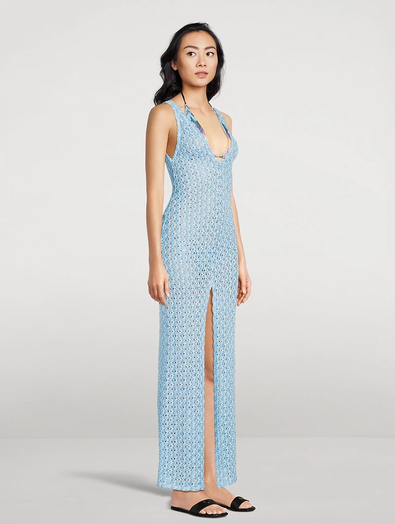 Lace Raschel Cover-Up Dress