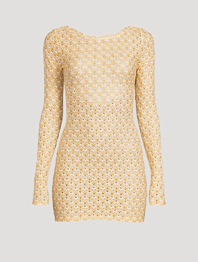 Lace Raschel Mini Dress