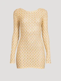 Lace Raschel Mini Dress