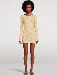 Lace Raschel Mini Dress