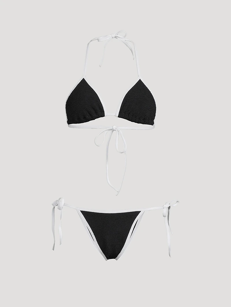 Gina Contrast Triangle Bikini Set