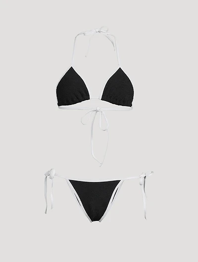 Gina Contrast Triangle Bikini Set