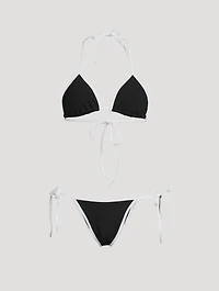 Gina Contrast Triangle Bikini Set