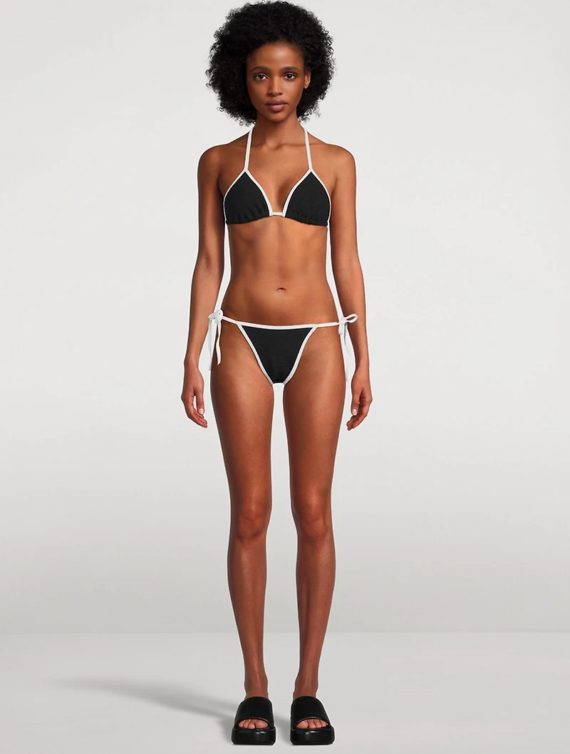 Gina Contrast Triangle Bikini Set