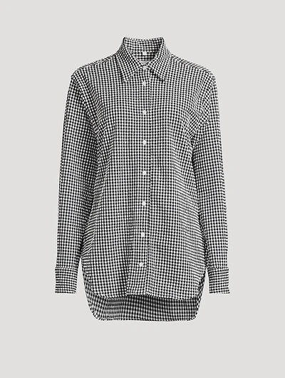 Seersucker Shirt Gingham Print