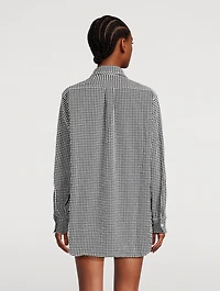Seersucker Shirt Gingham Print