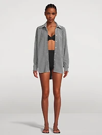 Seersucker Shirt Gingham Print