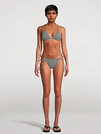 Sabrina Triangle Bikini Set Gingham Print