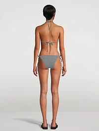 Sabrina Triangle Bikini Set Gingham Print