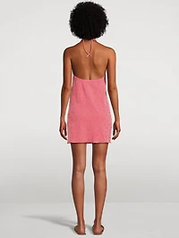 Seersucker Mini Dress Gingham Print