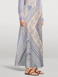 Lucky Bias Maxi Skirt Bandana Print