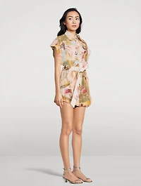 Ascension Belted Linen Jumpsuit