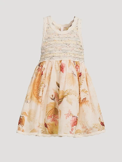 Rhiannon Mixed-Media Dress