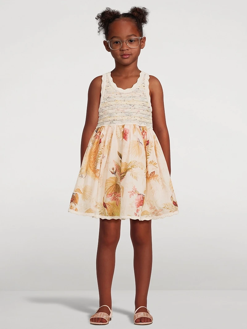 Rhiannon Mixed-Media Dress