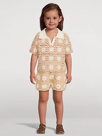 Cascadian Cotton Crochet Shorts