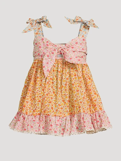 Lucky Frill Tie Top Floral Print
