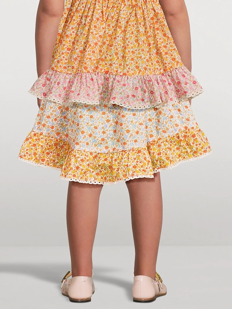 Lucky Frill Tie Top Floral Print