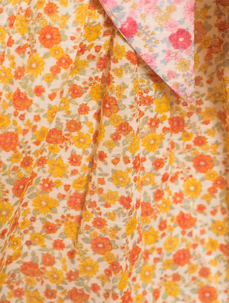 Lucky Frill Tie Top Floral Print