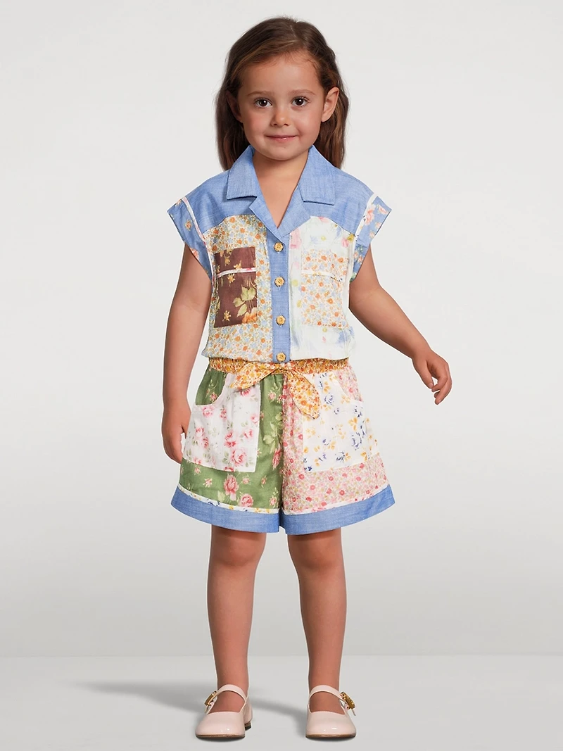 Lucky Pocket Playsuit Floral Print