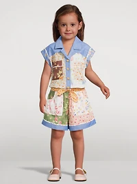 Lucky Pocket Playsuit Floral Print