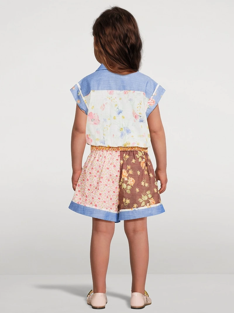 Lucky Pocket Playsuit Floral Print