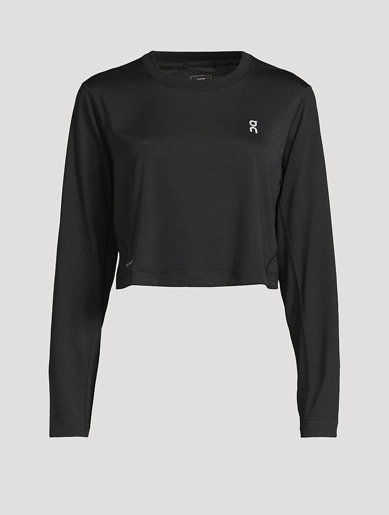 Train Long-Sleeve Cropped T-Shirt